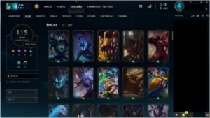 Conta Platina 2 - 115 skins - Todos os Campeões. - League of Legends LOL
