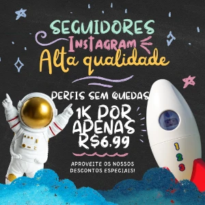 1K Seguidores Instagram Por R$ 6,99 - Sem Queda - Redes Sociais