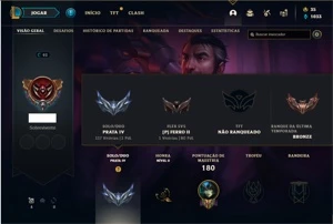 Conta prata 4 com 80 Champs e 26 Skins - League of Legends LOL