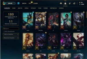 Conta prata 4 com 80 Champs e 26 Skins - League of Legends LOL
