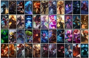 Conta prata 4 com 155 Champs e 266 Skins + 4 Prestigios - League of Legends LOL
