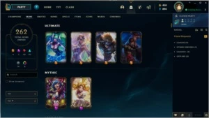 Vendo conta LVL 262, PLATINA III e 261SKINS. - League of Legends LOL
