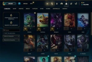 Conta Platina 1 com 24 Champs ( SEM EMAIL CONFIRMADO ) - League of Legends LOL