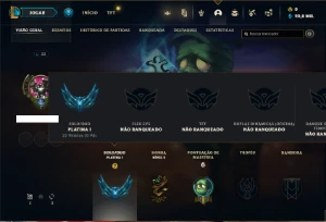 Conta Platina 1 com 24 Champs ( SEM EMAIL CONFIRMADO ) - League of Legends LOL