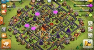 Conta Clash of clans Cv 10 semi full