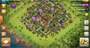 Conta Clash of clans Cv 10 semi full