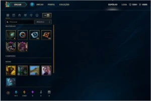 Conta GOLD V / 17 Skins e 40 Champs - League of Legends LOL