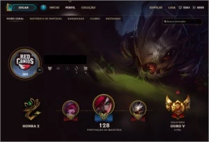 Conta GOLD V / 17 Skins e 40 Champs - League of Legends LOL