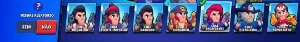 Brawl stars 70 mil troféus 240 Skins