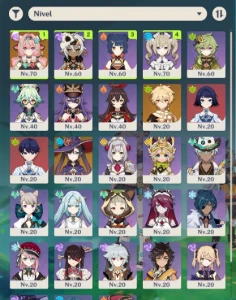 Conta Genshin Impact com benção da lua ativa