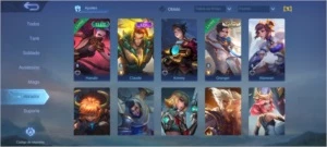 Conta Mobile Legends 500 reais