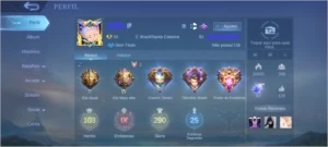 Conta Mobile Legends 500 reais