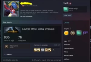 Conta Steam 17 anos - Counter Strike CS