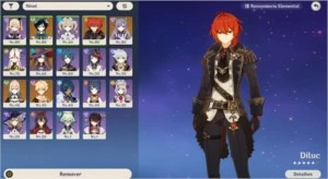 GENSHIN IMPACT NA AR45 COM DILUC, VENTI, MONA, KEQING, JEAN