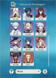CONTA COM GANYU + KLEE + KAZUHA - Genshin Impact