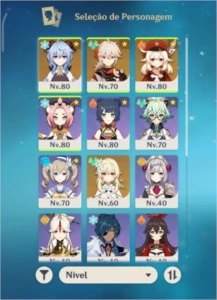 CONTA COM GANYU + KLEE + KAZUHA - Genshin Impact