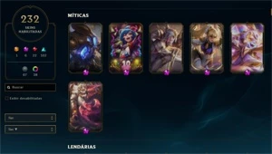 Conta League of Legends (ALL CHAMPS 90K+ EA 11K+ EL 1978RP ) LOL
