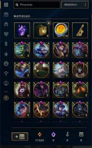 Conta League of Legends (ALL CHAMPS 90K+ EA 11K+ EL 1978RP ) LOL