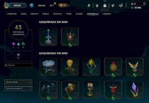 Conta LOL nvl 294 - todos os champs, 171 skins 12k ea - League of Legends