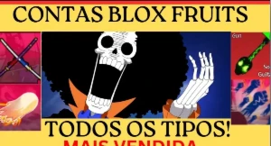 Conta de blox fruit com gás no inventário shake âncora, - Outros