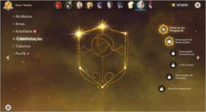 Conta AR36 - Venti + Diluc + Jean + Skyward Harp - Genshin Impact