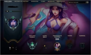 CONTA PLATINA 2 - League of Legends LOL