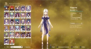 conta AR60 52 personagens no total e 23 armas 5* - Genshin Impact