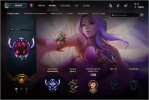 CONTA DIAMANTE 4 (ESSÊNCIA PARA TROCAR DE NOME) - League of Legends LOL