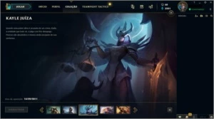 Conta unranked com Skin Kayle Juiza - League of Legends LOL