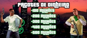 Gtav Online - Pacotes De Dinheiro Basico 100 A 500 Milhões