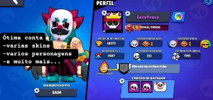 Vendo Conta De Braw Ótimo Preço - Brawl Stars