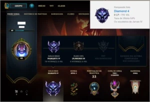 [LOL] CONTA DIAMANTE 4 - League of Legends