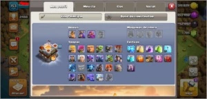 CONTA CLASH OF CLANS CV11 - 1810 GEMAS - TODAS SKINS DA QUEN