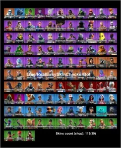 Vendo conta fortnite 113 skins full acesso