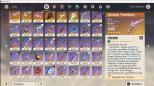 Genshin , 19 Personagens T5 15 Limitados 4Mochileiros,6Armas - Genshin Impact
