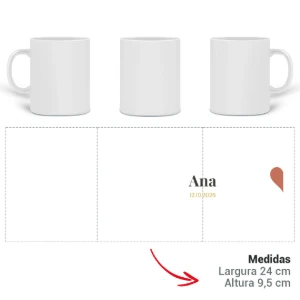 Caneca de Casal Personalizada (par) - Artesanato e Personalizados