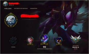 Conta lv 30 prata 2 - League of Legends LOL