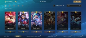 Wild Rift — 221 Skins | 3 Míticas | 44,7K Coleção | Gm 1 - League of Legends: Wild Rift LOL WR