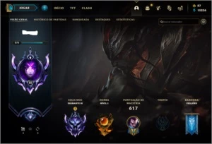 Conta diamante 243 skins - League of Legends LOL