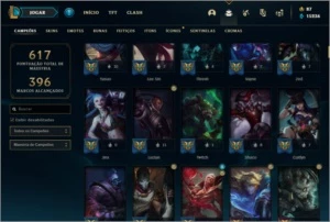Conta diamante 243 skins - League of Legends LOL