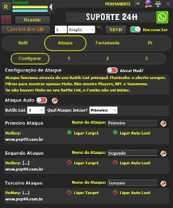 Macro Bot para RubinOT Completo (Vitalício & Anti-GM Alarm) - Tibia