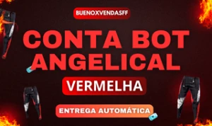 CONTA DE FREE FIRE COM ANGELICAL VERMELHA + 1K TICKETS DIMA