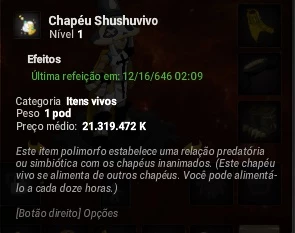 Hat shushuvivo lvl 20 - Dofus