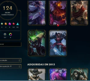 Conta league of legends todos champs e 145Skins LOL