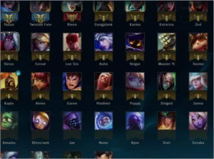 Conta Mestre - League of Legends LOL