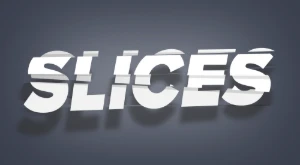 #9 Efeito de Texto 3D Slices PSD Editável | ★PREMIUM★ - Outros