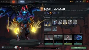 Conta com Kid Invoker, Arcana da Spectre e Persona do DK - DOTA 2
