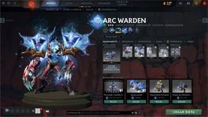 Conta com Kid Invoker, Arcana da Spectre e Persona do DK - DOTA 2