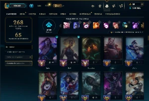 Ferro 4 com 130 Champs e 177 Skins ( MONO SUP ) - League of Legends LOL