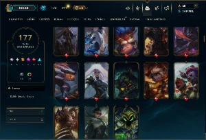 Ferro 4 com 130 Champs e 177 Skins ( MONO SUP ) - League of Legends LOL
